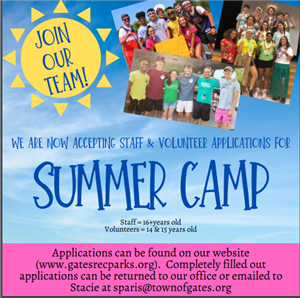 GC Rec. Summer Camp Jobs
